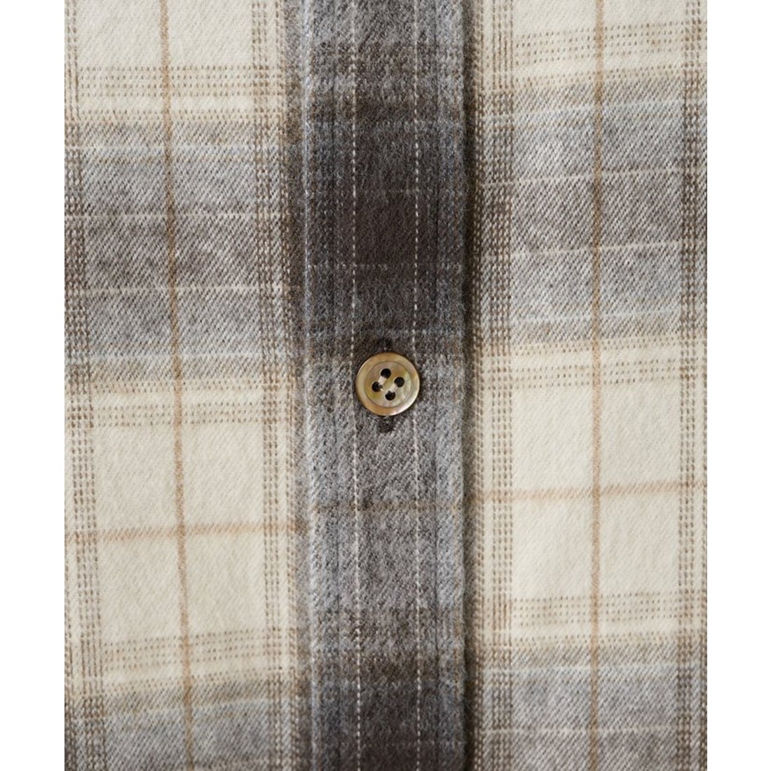 ウィムガゼット Whim Gazette シャギーチェックシャツ （gray