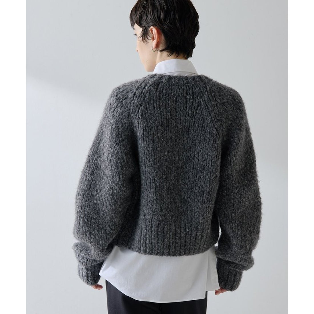 ウィムガゼット Whim Gazette ハンドニットカーディガン （l.yellow