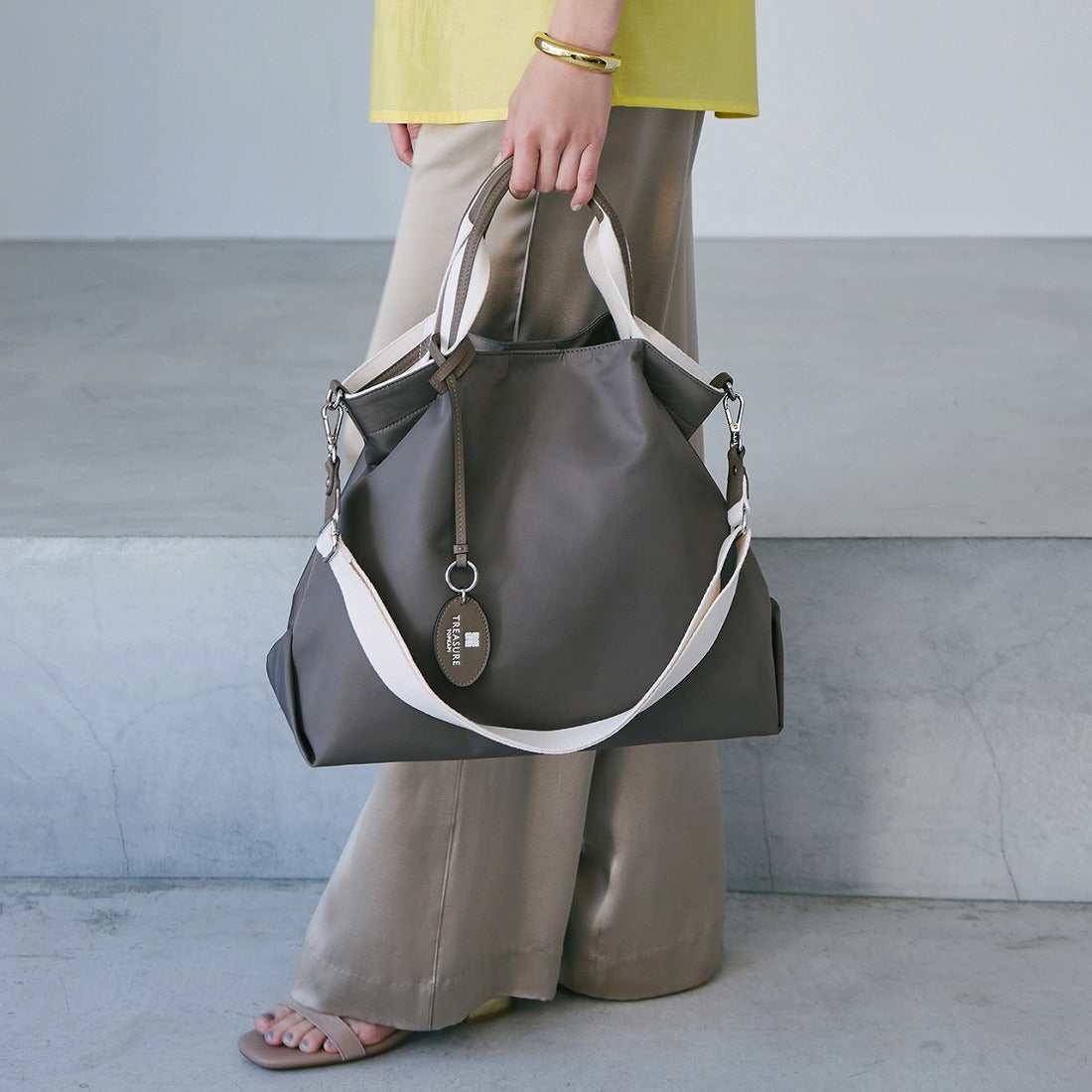 トプカピ TOPKAPI 【TREASURE TOPKAPI】ストライプハンドル ナイロン