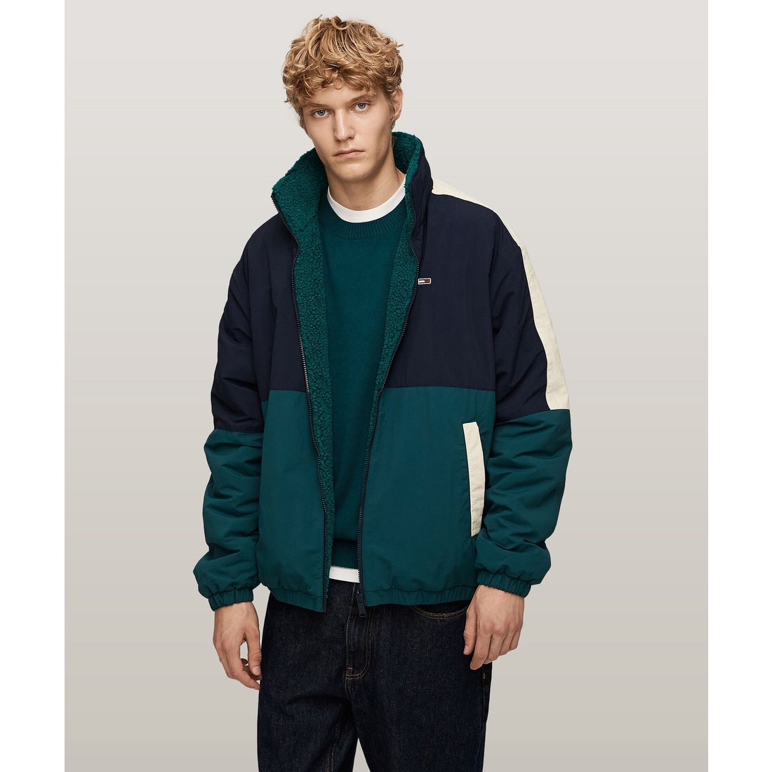 トミー ヒルフィガー TOMMY HILFIGER リバーシブルテディジャケット