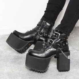 直営SHOP限定】厚底レースアップブーツ （ブラック） -YOSUKE U