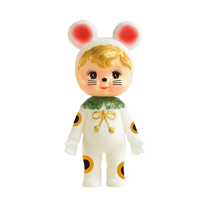 昭和レトロ可愛いソフビ人形「なかよしチャーミーちゃん」が着ぐるみを