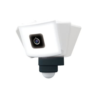 Wi-Fiカメラ搭載追尾式20WワイドLEDセンサーライト C-AC1020TA