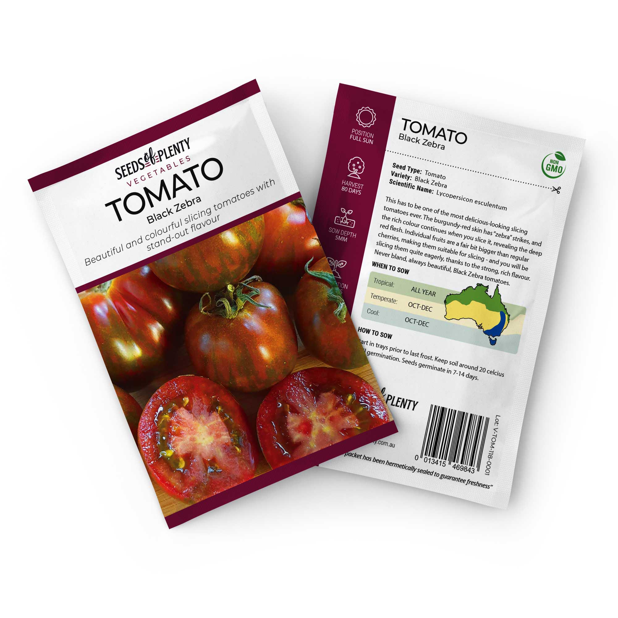 TOMATO - Black Zebra | Buy Online at Seeds Of Plenty – Seeds of Plenty
