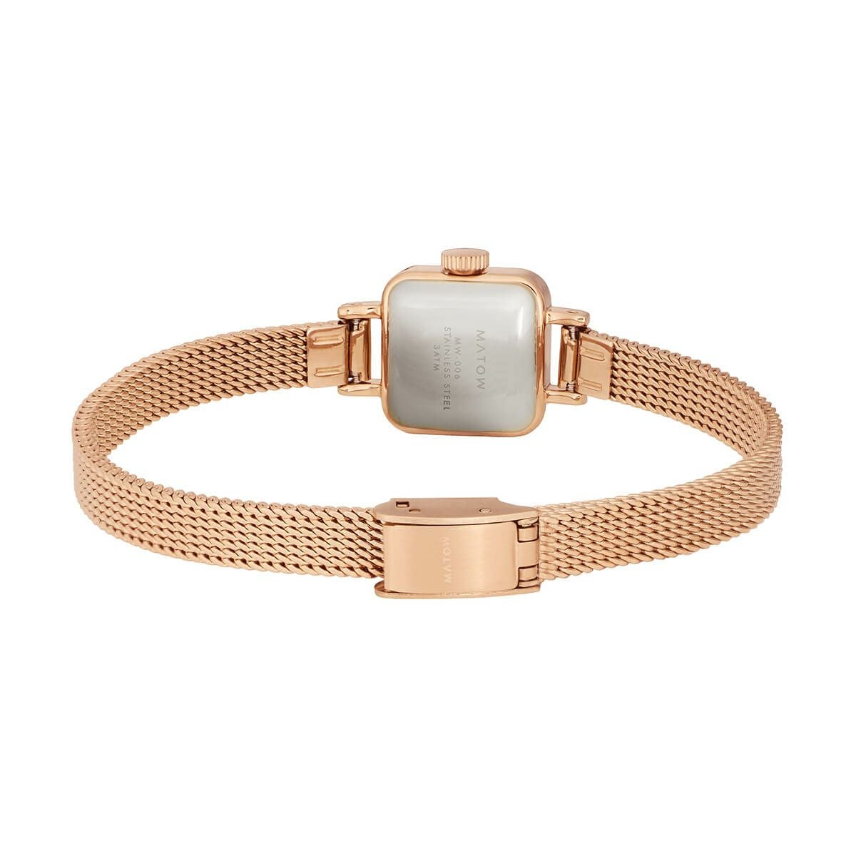 MATOW / マトウ Tsuki 淡月 たんげつ ミニスクエア ローズゴールド