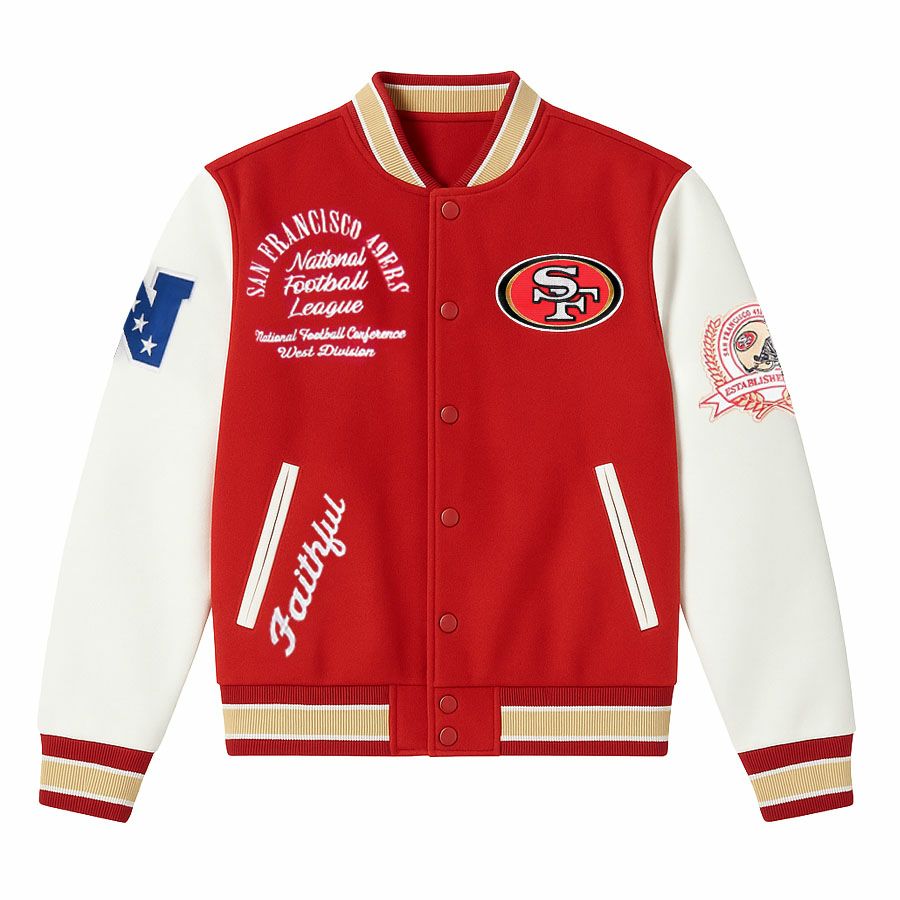 NFL 49ers ジャケット 【現地買付】ウルトラゲーム Varsity バー
