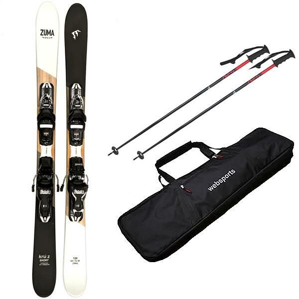 スキーケース付 ZUMA ショートスキー KRU:Z SHORT 120cm＋ルック
