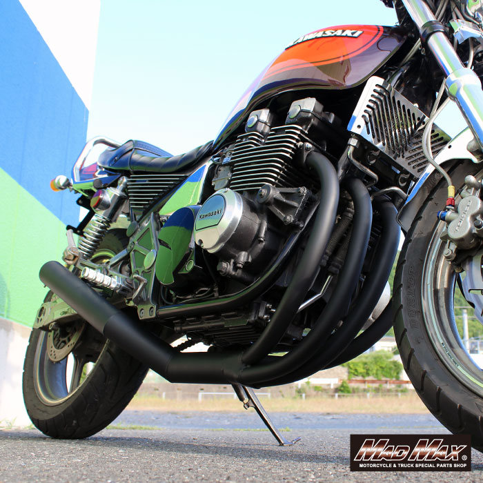 MADMAX製 ゼファー400/カイ（ZR400C） 手曲げ風 ショート管マフラー