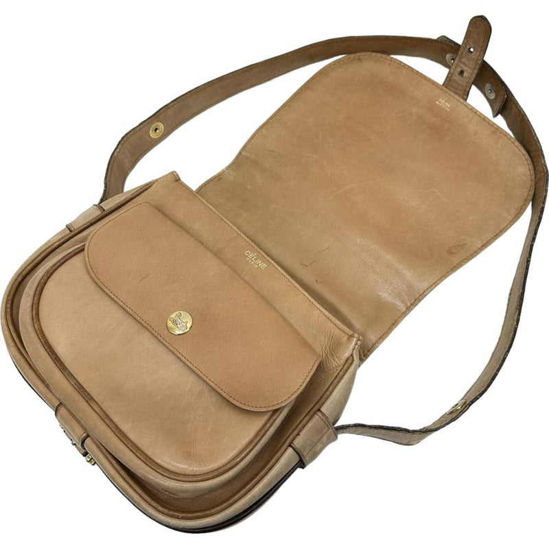 CELINE/セリーヌ】 馬車型押し ワンショルダー ビンテージ ショルダー