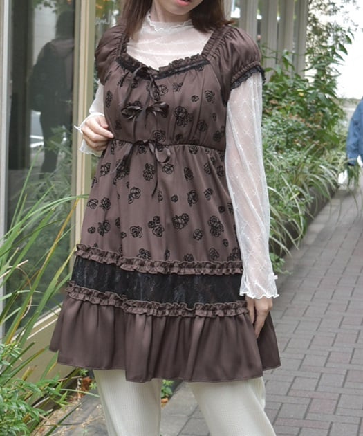 フロッキーローズチュニック | axes femme online shop