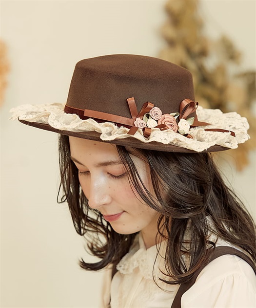 巻きバラレースカンカン帽 | アクシーズファム公式通販 axes femme