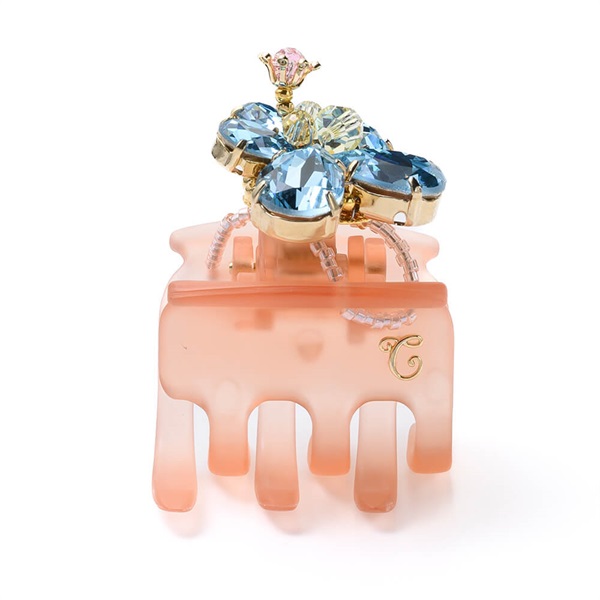 バースフラワー「ハイビスカス」 デザートクリップ 中(ライトブルー