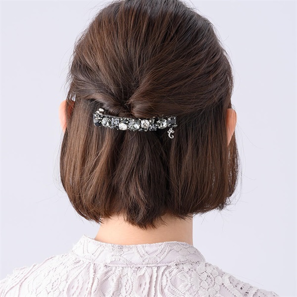 レディアリーシャイン バレッタ(ブラックミックス) | バレッタ