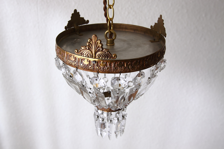 フレンチスタイル ミニシャンデリア(1灯)｜アンティーク家具・照明の