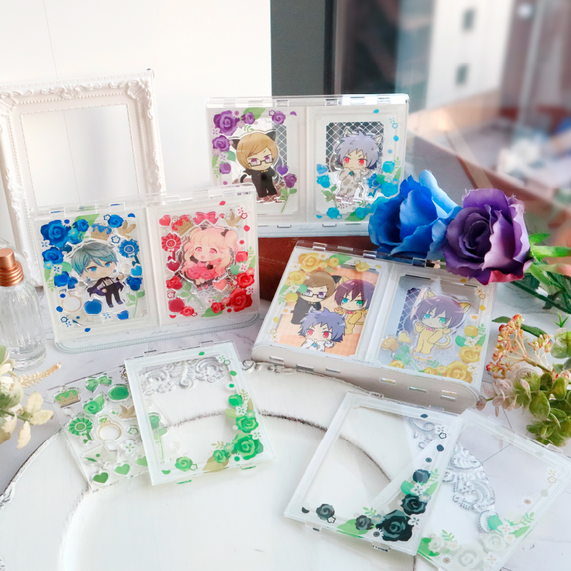 ペアフォトカードアクリルフレーム カスタムローズ ホワイト| FUKUYA