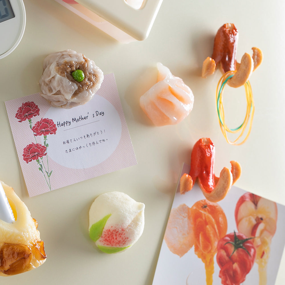 元祖食品サンプル屋「タコウインナー(赤)のフックマグネット」