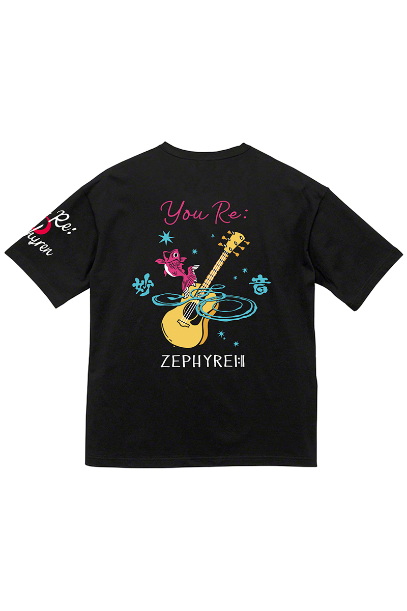 優里xZEPHYREN -Betelgeuse- S/S TEE BLACK / ロックファッション