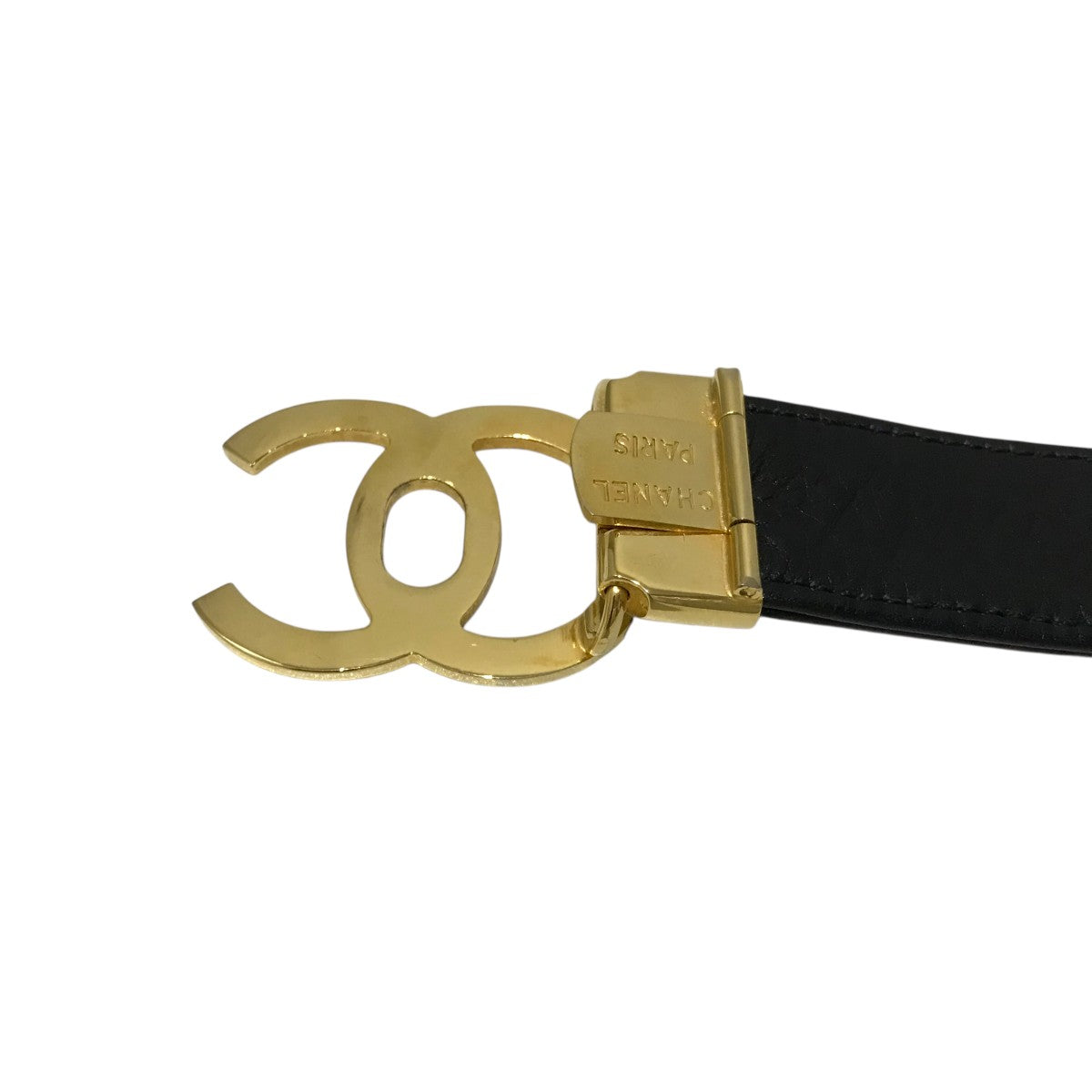 CHANEL(シャネル) ココマークレザーベルト ブラック サイズ 65/26