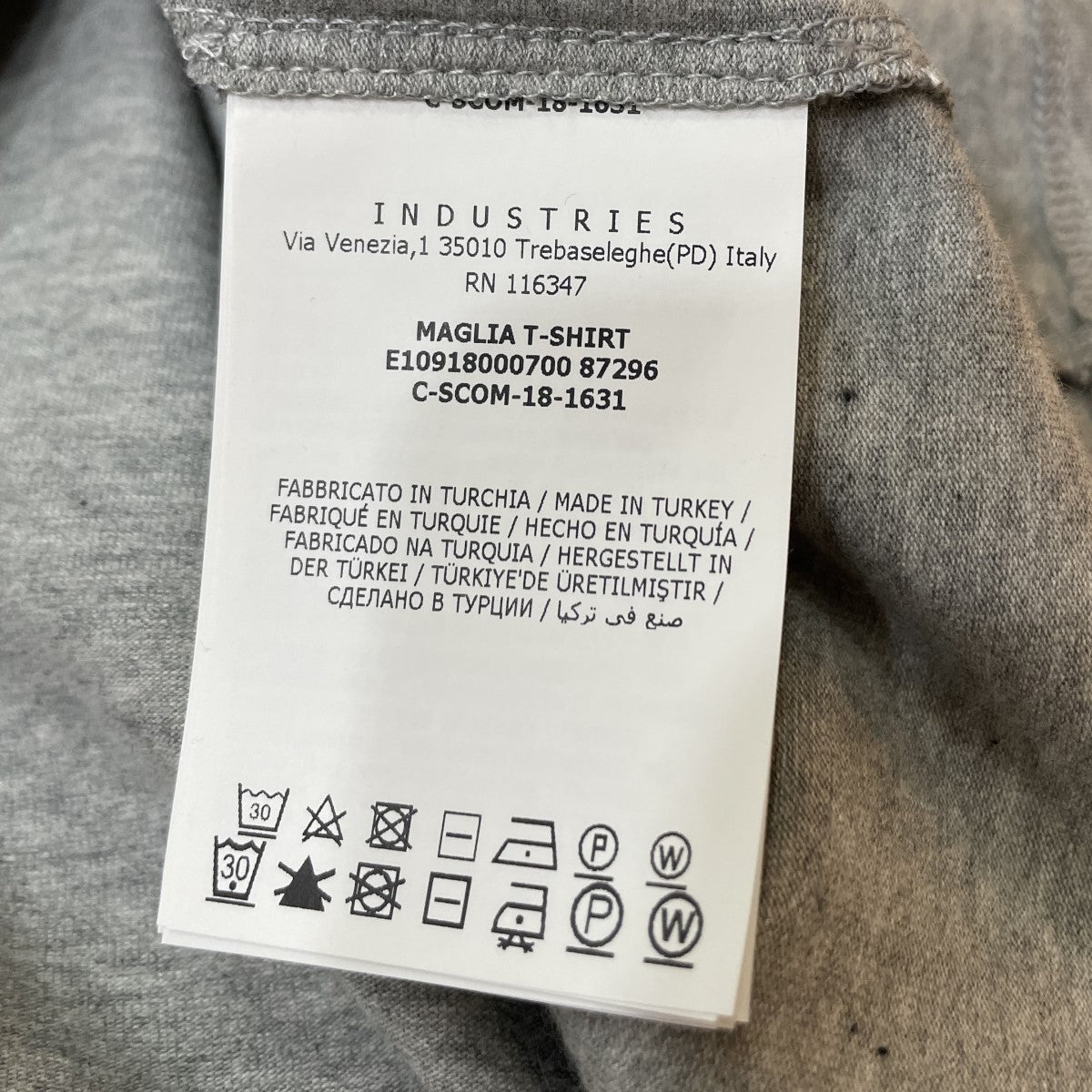 MONCLER(モンクレール) MAGLIA T-SHIRT ロゴリンガーT 杢グレー サイズ