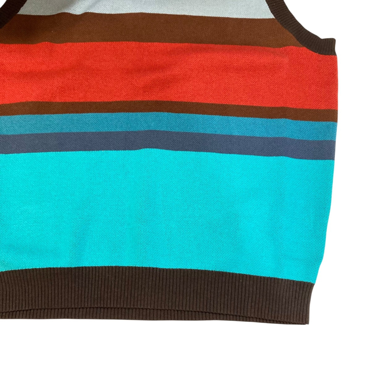 TTT MSW(ティーモダンストリートウエア) Border Knit Vestニットベスト