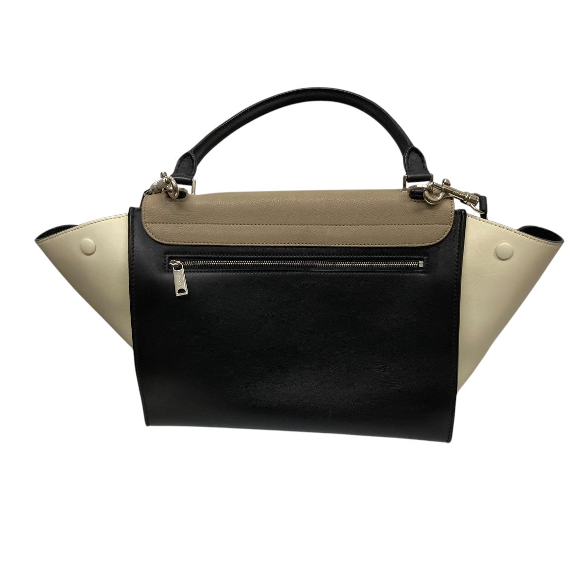 CELINE(セリーヌ) フィービー期ショルダーバッグ - クリーム×ブラック