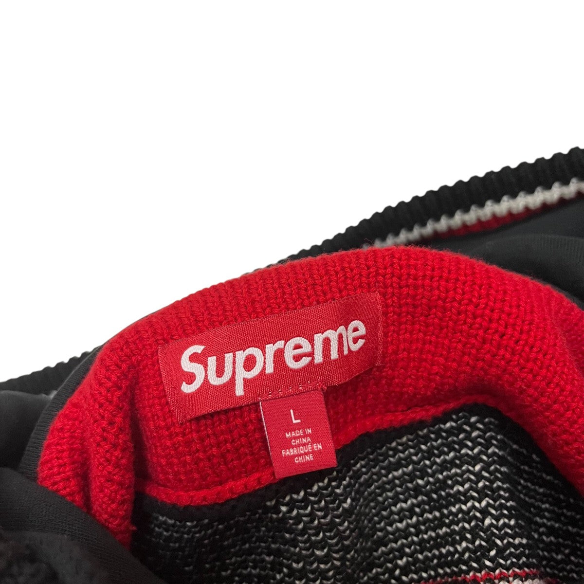 Supreme(シュプリーム) USA ZIP UP HOODEDニットパーカー ブラック