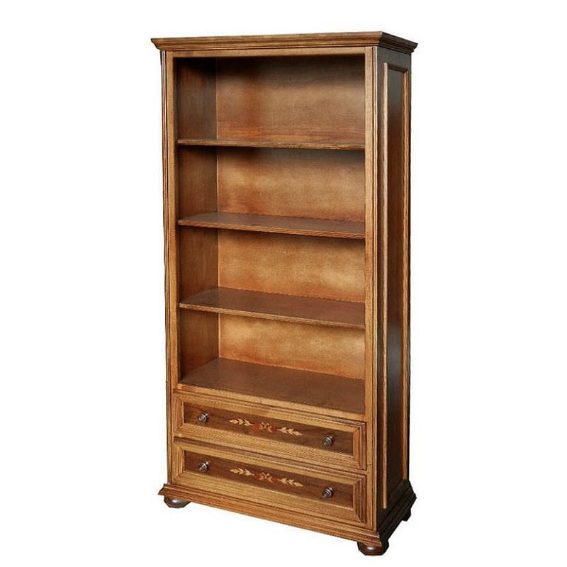楽天市場】イタリア家具 ブックケース 本棚 ブック キャビネット 木製