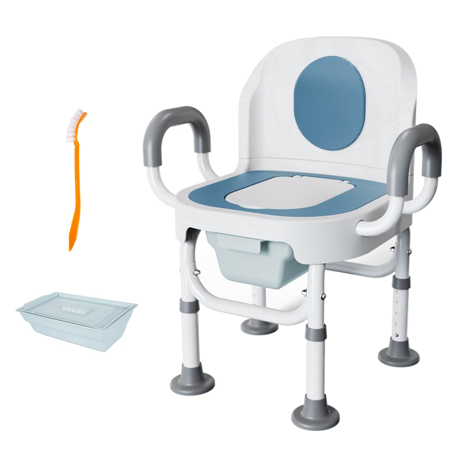 楽天市場】ポータブルトイレ 送料無料 [座楽]背もたれ型SP 標準