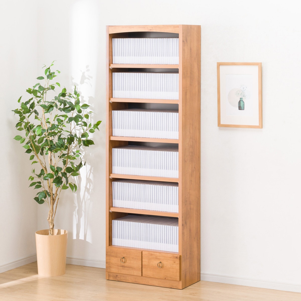 楽天市場】オープン本棚 (ストライプ60) ニトリ 【配送員設置商品