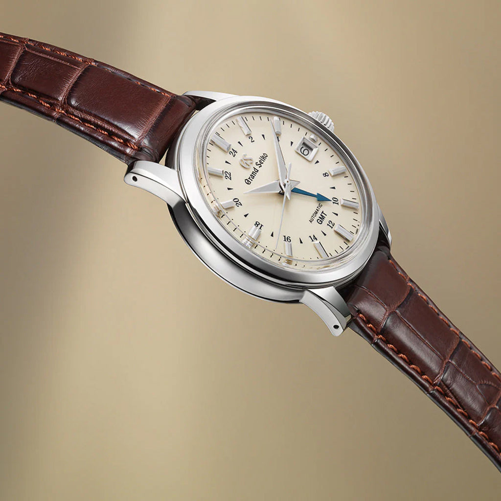 グランドセイコー メカニカル 9S GMT メンズ SBGM221 アイボリー 革