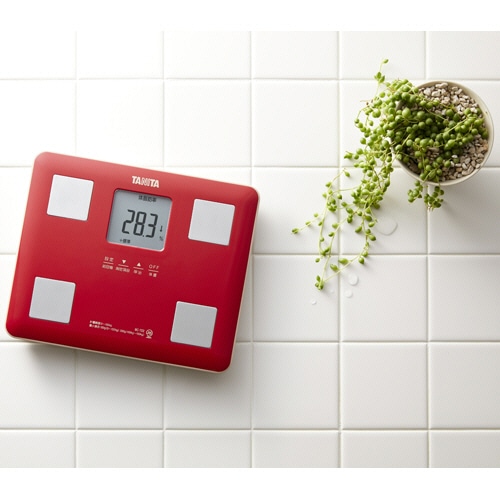 タニタ 体組成計 レッド BC-722-RD 1台（ご注文単位1台）【直送品