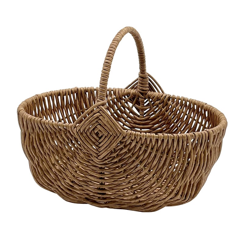 ダイカイ トーク バルト フェイクPE柳 ワンハンドルバスケット 楕円