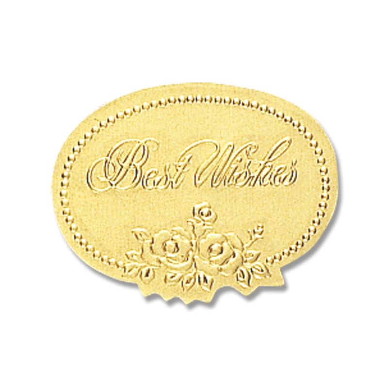 HEIKO ギフトシール(ロールシール) ベストウィッシュ金 SS 500片/巻