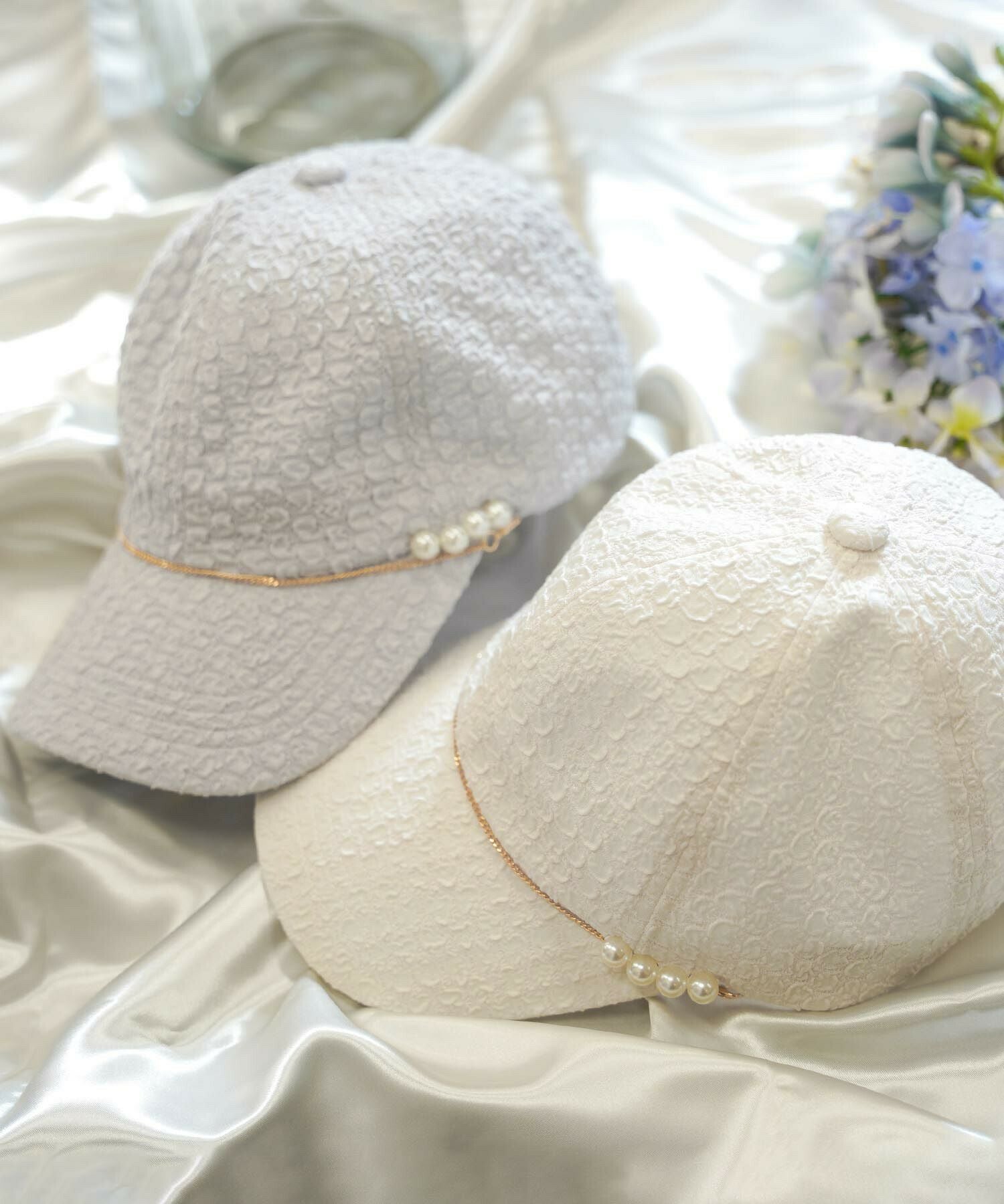 パール＆チェーン キャップ le reve vaniller 全2色 ｜lvn924-1638【4