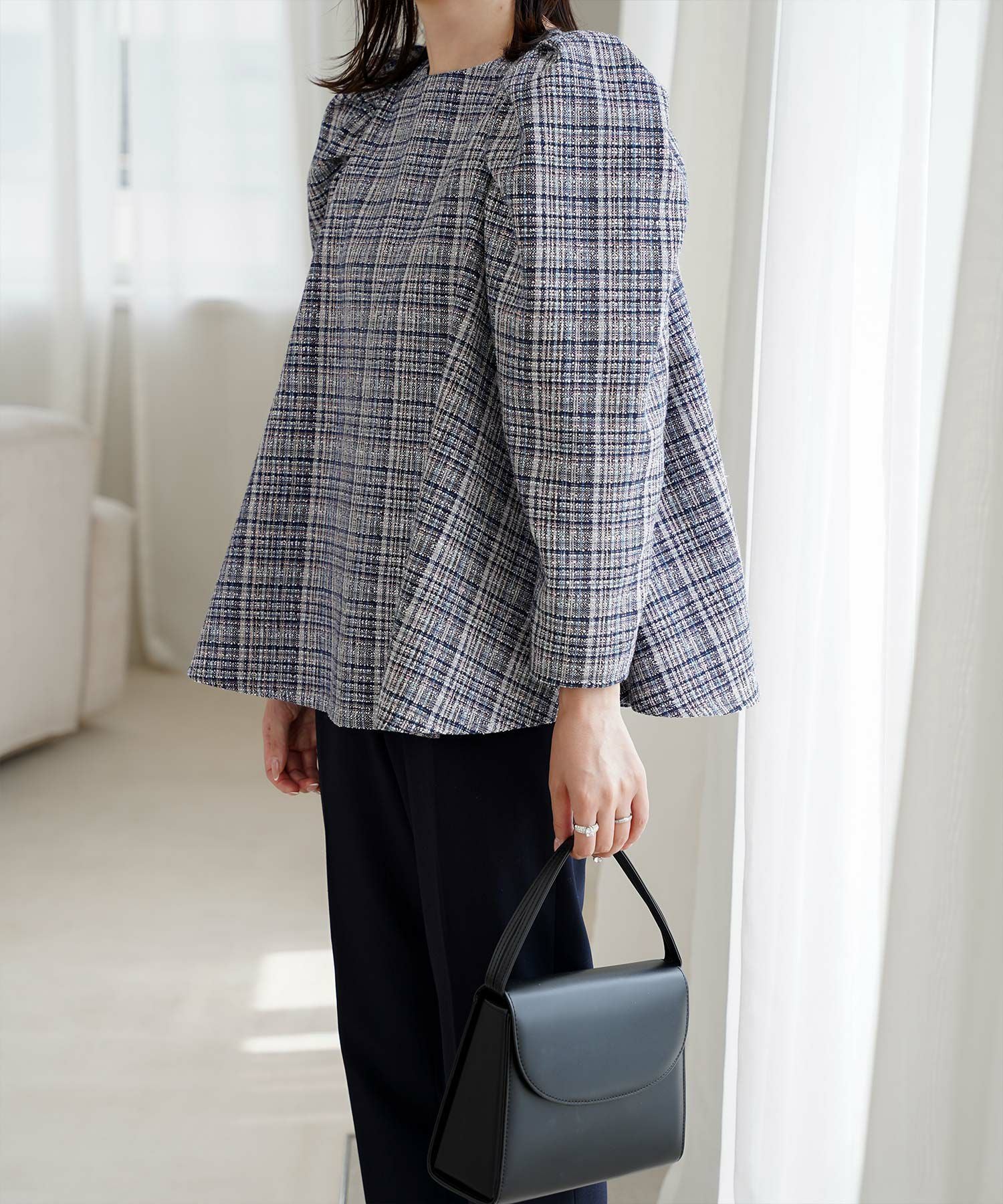 ツイード フレア トップス HUIT 全6色｜hit841-0022【16】 - 長袖商品