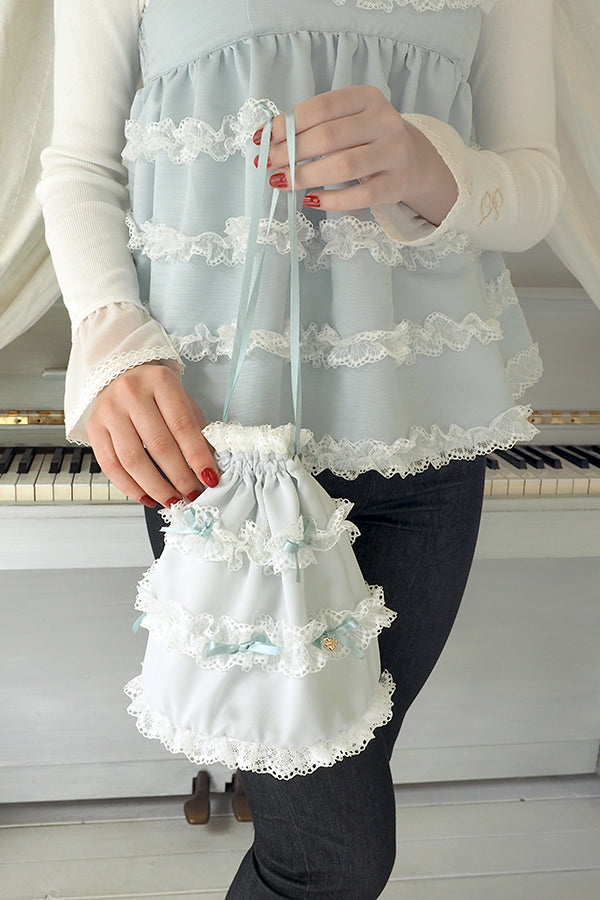 レース＆リボン巾着バッグ(Ladies) – Shirley Temple Online Store