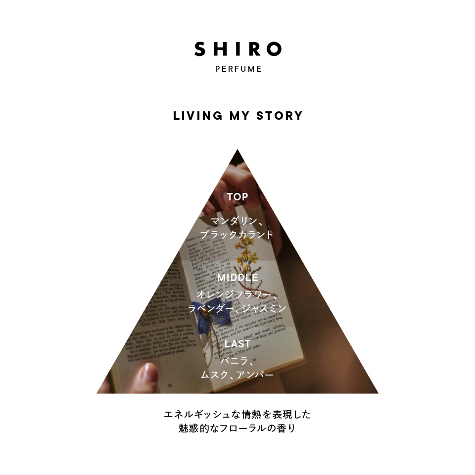 LIVING MY STORY オードパルファン | SHIROオフィシャルサイト