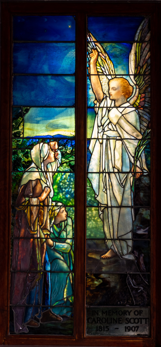 貴重【 ルイス・C・ティファニー 】 2枚 ステンドグラス キリスト