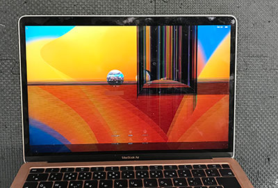 即日修理】MacBook Air M1の液晶交換修理 Model A2337 | パソコン修理
