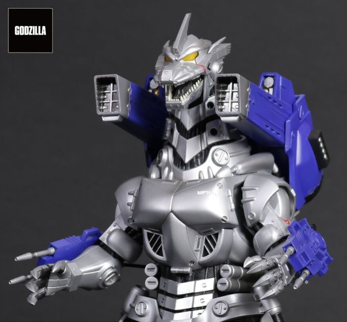 エクスプラスの［東宝大怪獣シリーズ］で「3式機龍(2002)重武装」出撃