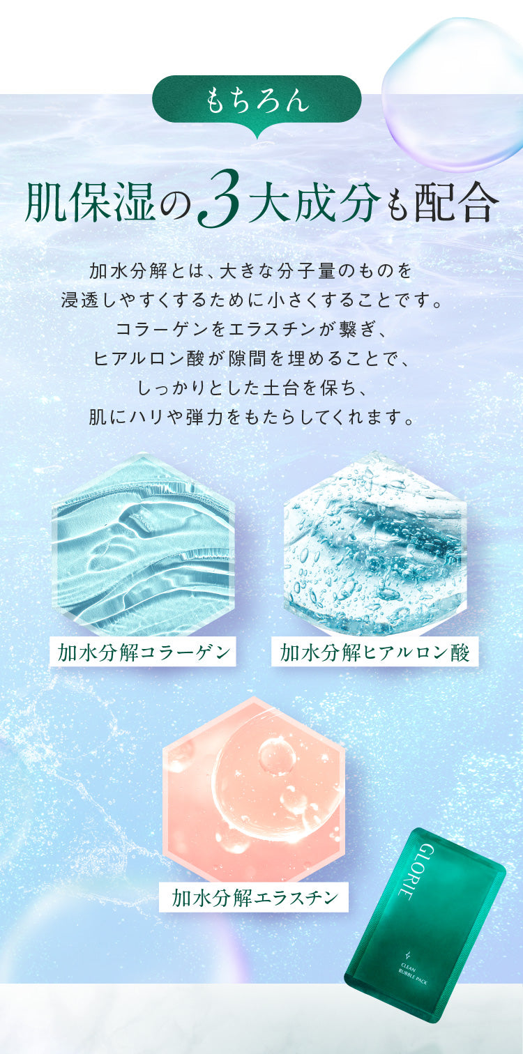 GLORIE クリーンバブルパック 8g/30枚 – SOISHOP