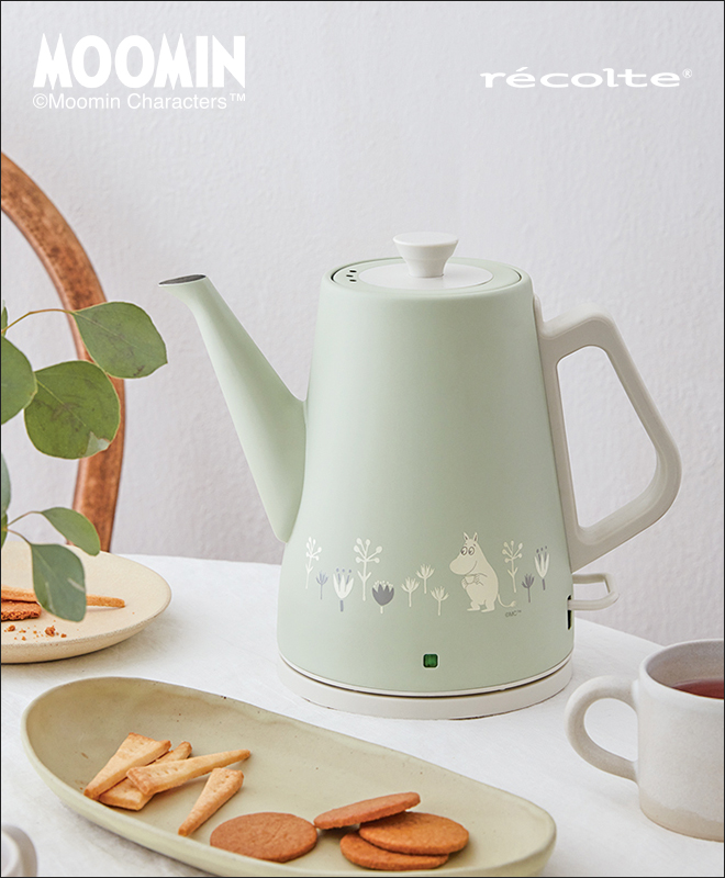 電気ケトル レコルト クラシックケトル クレール ムーミン グリーン