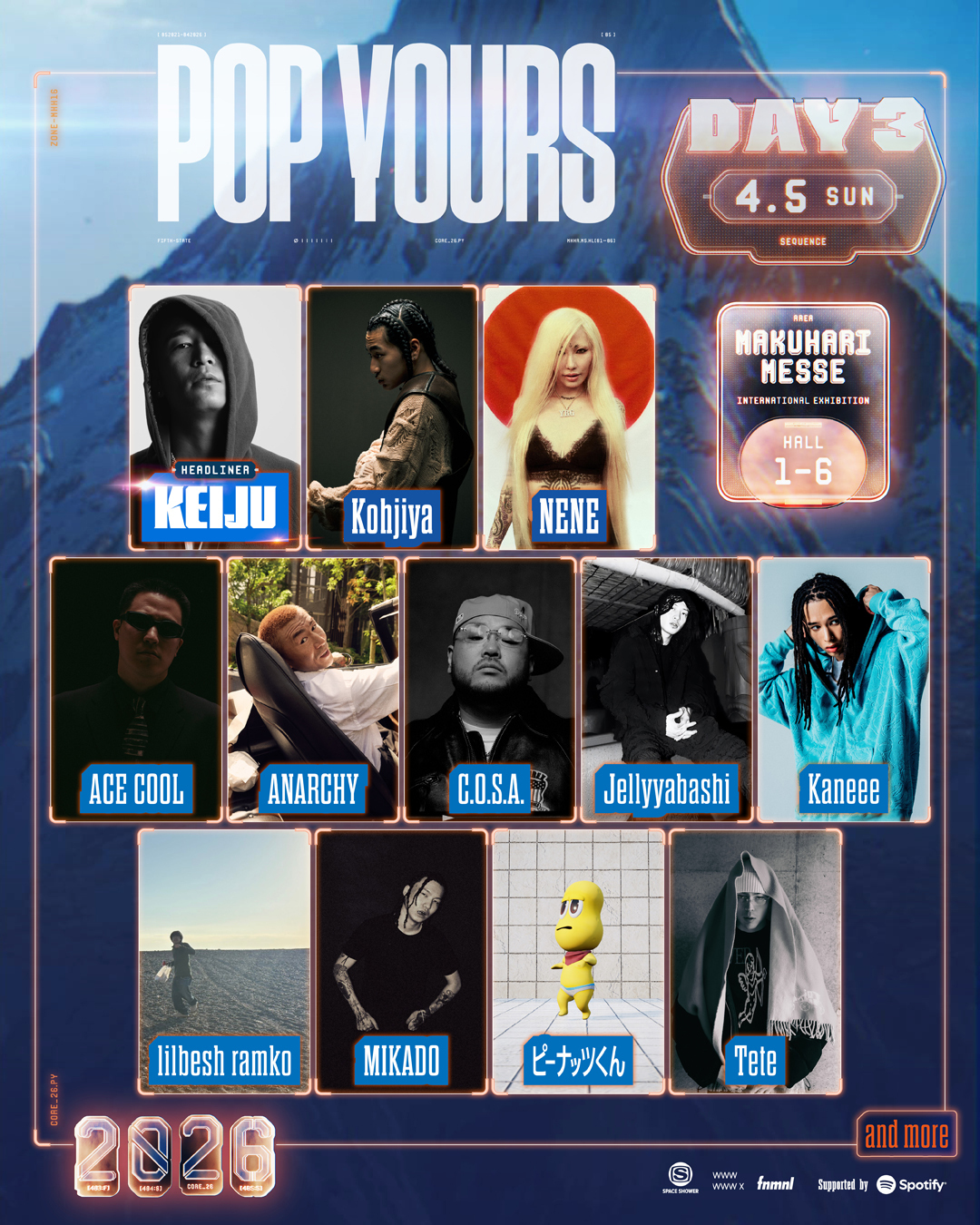 5周年を迎えるヒップホップフェスティバル『POP YOURS 2026』が第一弾