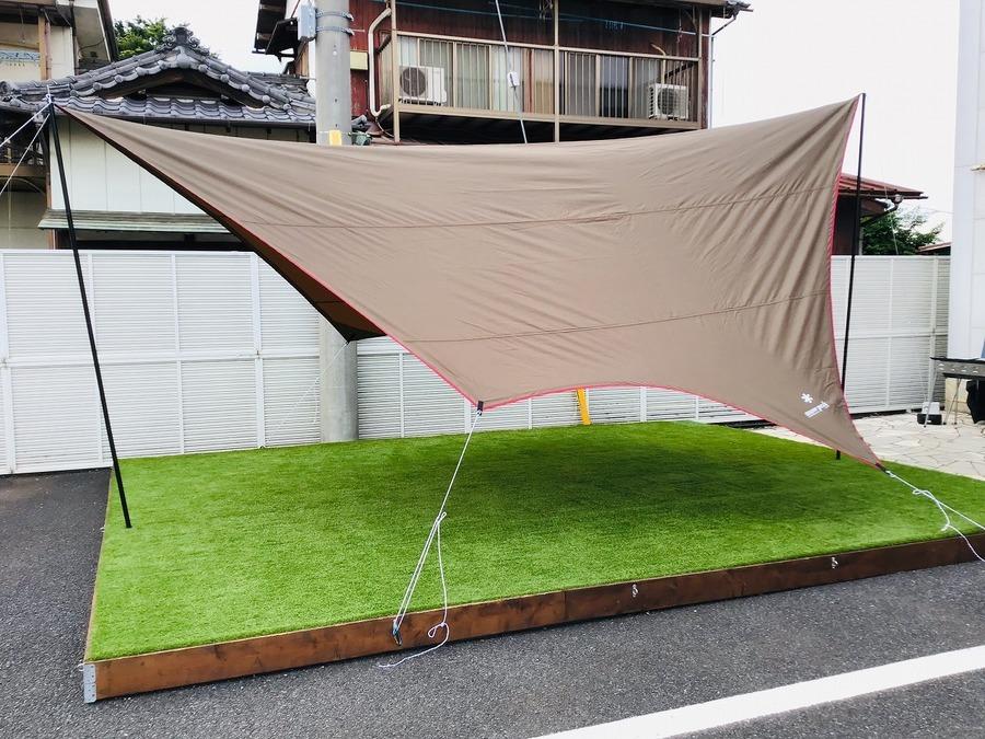 遮光性抜群！snowpeak(スノーピーク)のHDタープ”シールド”・ヘキサ(L