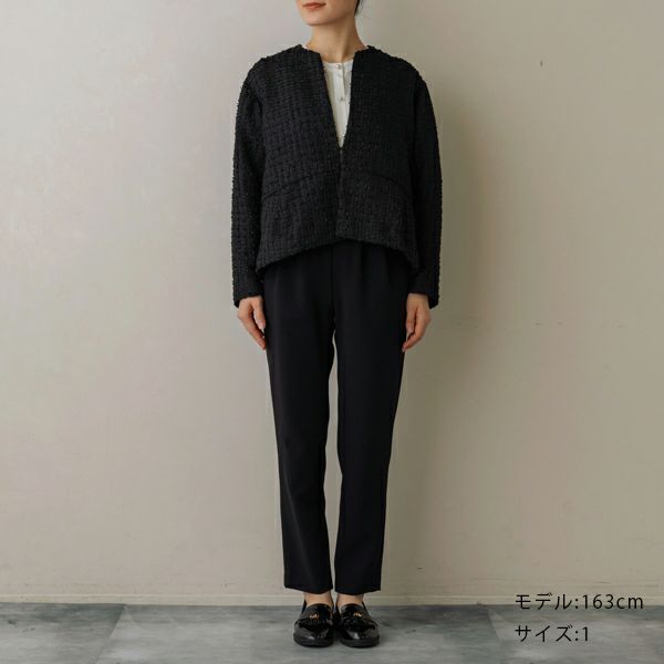 FINAL SALE】【返品不可】【SONO NAVY】エアリーツイードペプラム