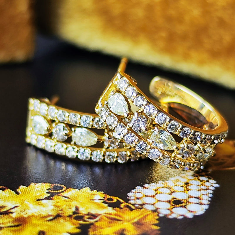 天然ダイヤモンド 18金 ピアス – Mico宝飾店