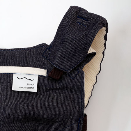 色落ちしない国産デニムの抱っこひも[sun&beachベビーキャリア]