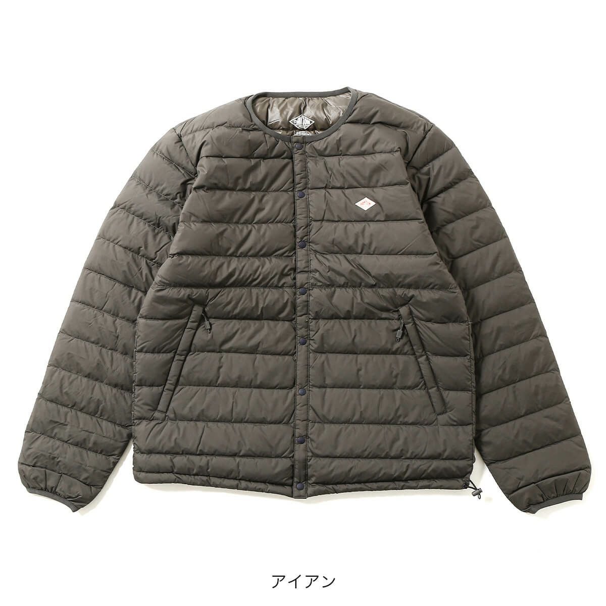 DANTON ダントン インナーダウンクルーネックジャケット メンズ