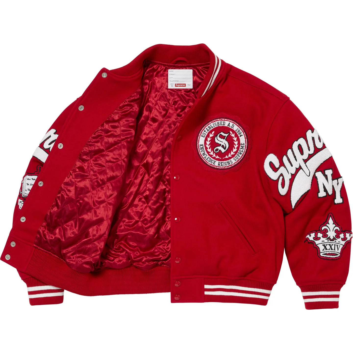 Veritas Varsity Jacket | Supreme 24fw