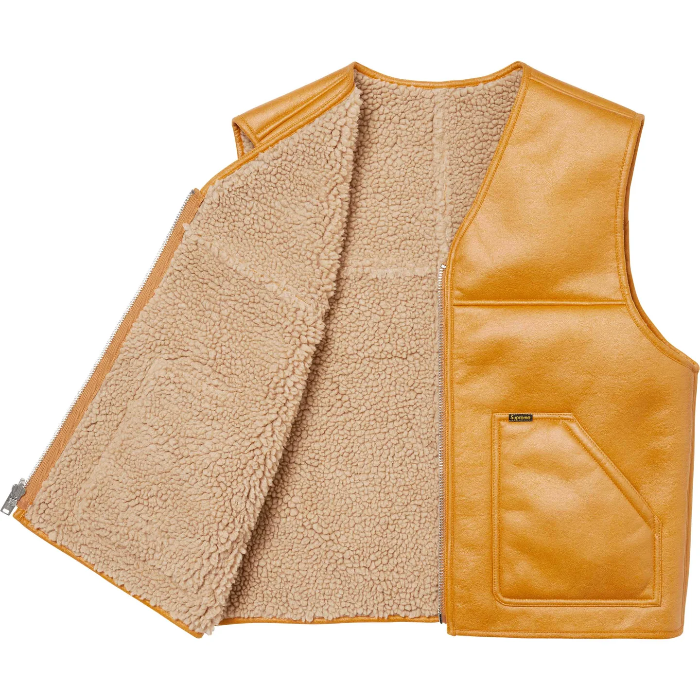 Reversible Faux Shearling Vest | Supreme 24fw